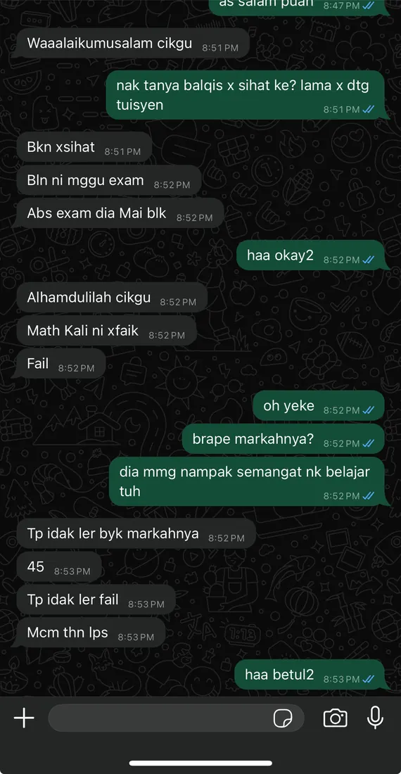 Addmaths.my testimonial from parent 27
