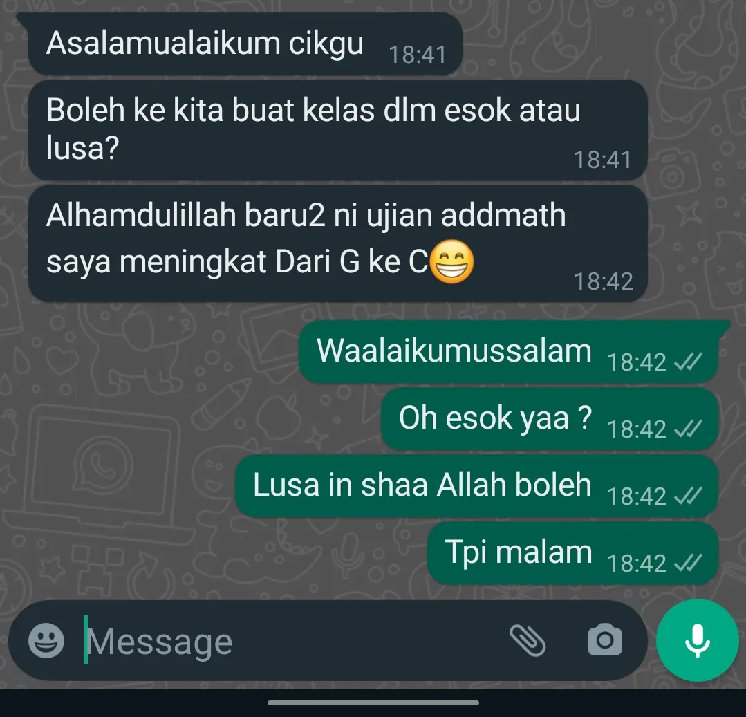 Addmaths.my testimonial from parent 31